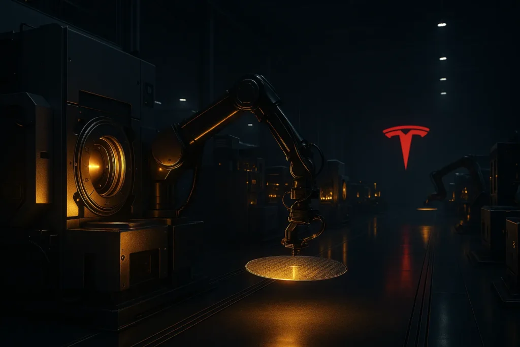 Tesla Puslaidininkių Gamyba / Nuotrauka: astutegroup.com (Brave)